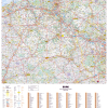 Poster de la carte routière du département de l'Eure