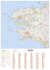 Poster de la carte routière du département du Finistère