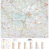 Poster de la carte routière du département de l'Indre