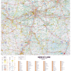 Poster de la carte routière du département de l'Indre-et-Loire