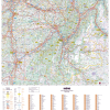 Poster de la carte routière du département de l'Isère
