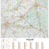 Poster de la carte routière du département du Loir-et-Cher
