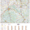 Poster de la carte routière du département du Loiret
