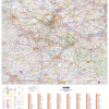 Dept_59 Poster de la carte routière du département du Nord