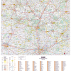 Dept_61 Poster de la carte routière du département de l'Orne