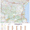 Dept_66 Poster de la carte routière du département des Pyrénées-Orientales