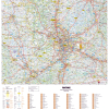 Dept_69 Poster de la carte routière du département du Rhône