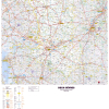 Dept_79 Poster de la carte routière du département des Deux-Sèvres