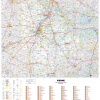 Dept_86 Poster de la carte routière du département de la Vienne