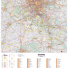 Poster de la carte routière du département de l'Essonne