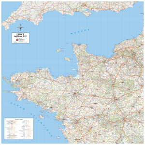 Carte de France quart nord-ouest - 2021 - Blay-Foldex