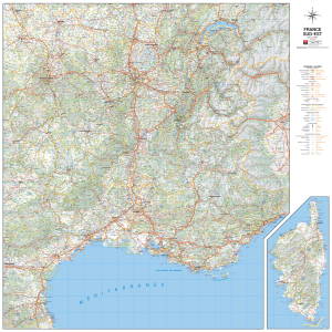 Carte de France quart sud-est - 2021 - Blay-Foldex