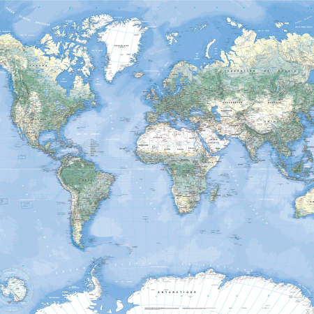 Poster du monde nature des sols grand format