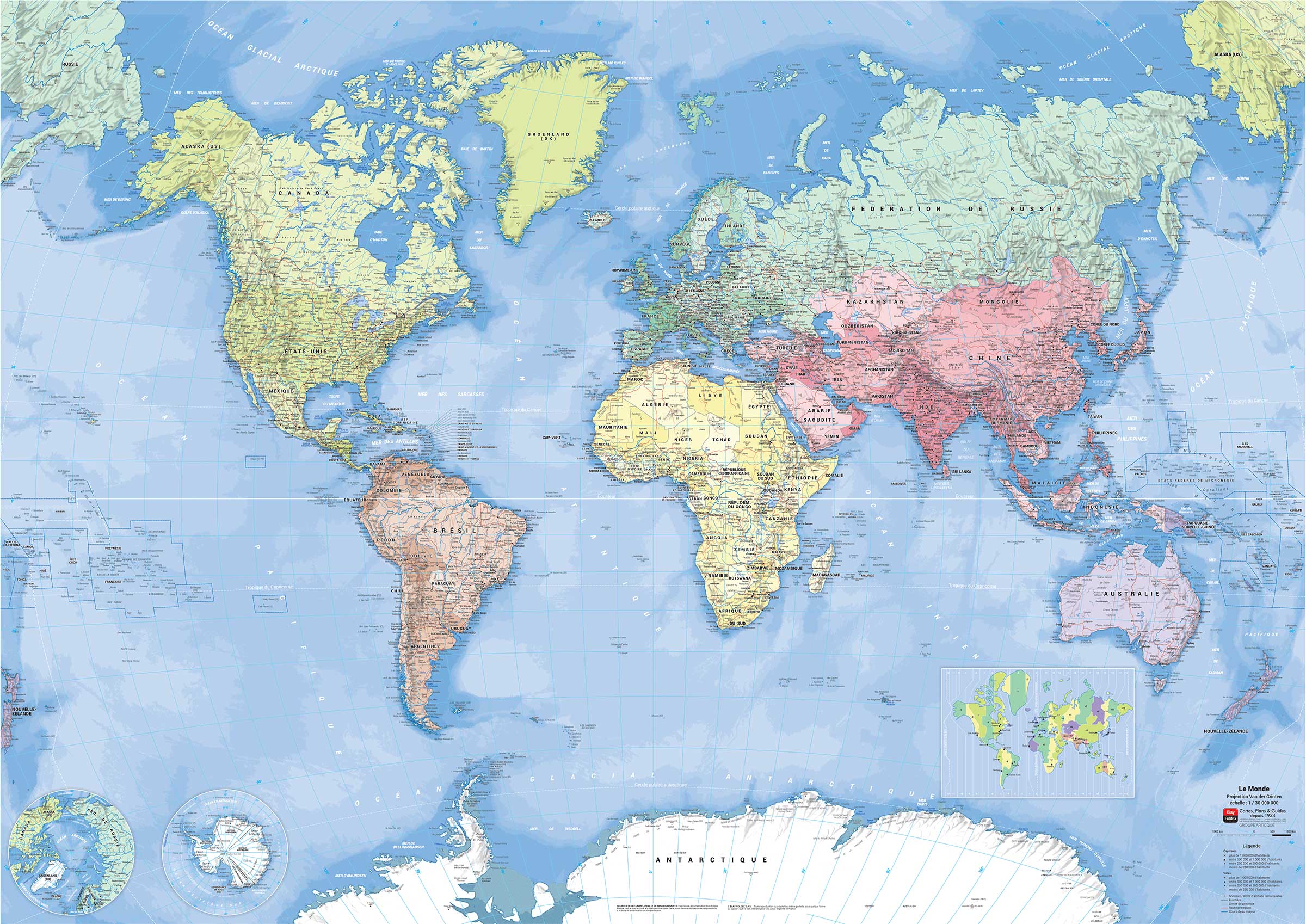 Poster du monde politique grand format